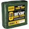 Core Tarps Heavy Duty Tarp, 50 ft L x 0.5 mm H x 50 ft W, 10 Mil, Green/Black, Polyethylene CT-603-50X50 - alternate 1
